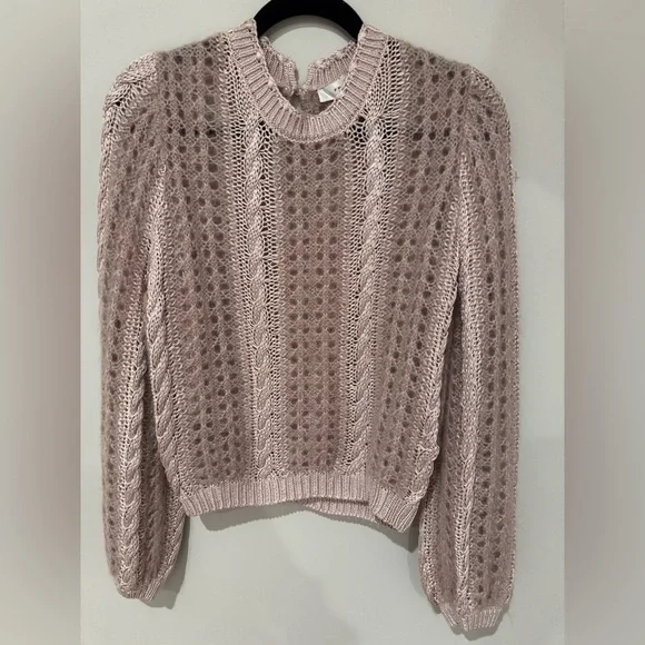 FRAME Femme Cable sweater size large - Picture 3 of 7